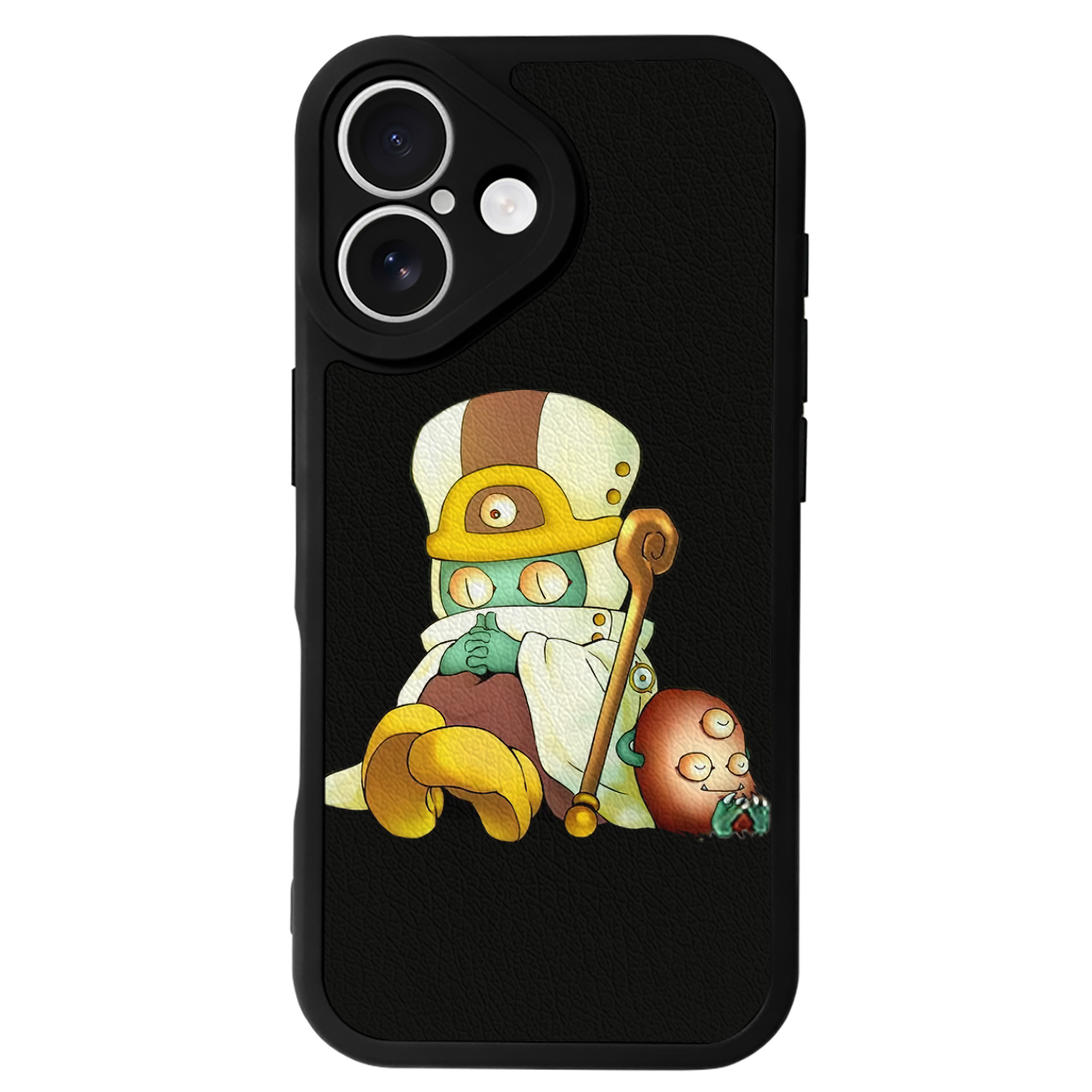 遊☆戯☆王 Yu-Gi-Oh! 【iPhone 16シリーズ対応】シリコンスマホケース（レザー調） 材質：シリコン
